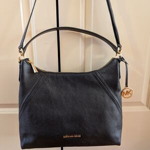 Michael kors Black Leather Hobo